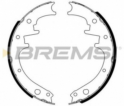 BREMSI gf4263 -  Комплект тормозных колодок