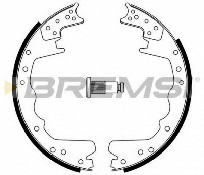 BREMSI gf4358 -  Комплект тормозных колодок