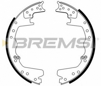 BREMSI gf4583 -  Комплект тормозных колодок