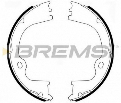 BREMSI gf4947 -  Комплект тормозных колодок, стояночная тормозная система