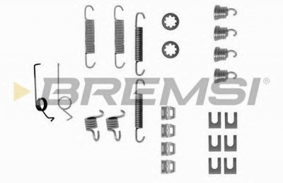 BREMSI sk0519 - Комплектующие, тормозная колодка