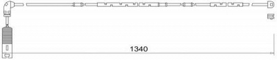 BREMSI wi0582 -  Сигнализатор, износ тормозных колодок