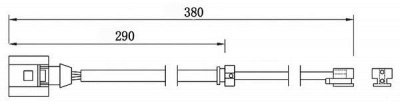 BREMSI wi0747 -  Сигнализатор, износ тормозных колодок