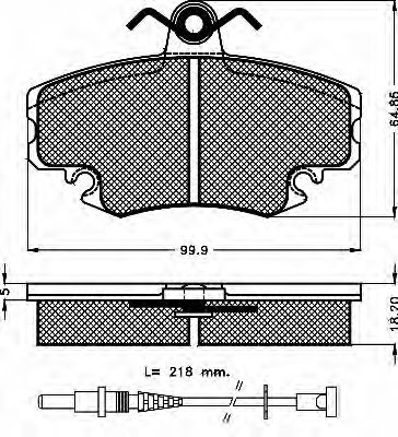 BSF 10248 -  Комплект тормозных колодок, дисковый тормоз