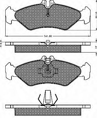 BSF 10513 -  Комплект тормозных колодок, дисковый тормоз