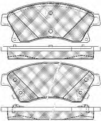 BSF 10961 -  Комплект тормозных колодок, дисковый тормоз