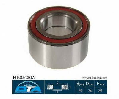 BTA h10070bta -  Комплект подшипника ступицы колеса