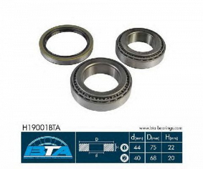 BTA h19001bta -  Комплект подшипника ступицы колеса
