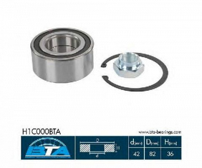 BTA h1c000bta -  Комплект подшипника ступицы колеса