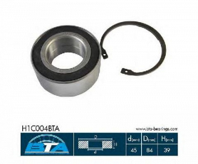 BTA h1c004bta -  Комплект подшипника ступицы колеса
