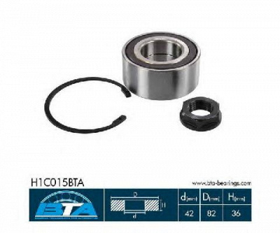 BTA h1c015bta -  Комплект подшипника ступицы колеса