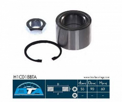 BTA h1c018bta -  Комплект подшипника ступицы колеса