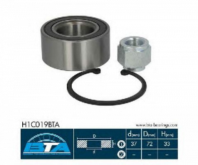 BTA h1c019bta -  Комплект подшипника ступицы колеса