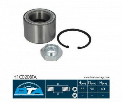 BTA h1c020bta -  Комплект подшипника ступицы колеса