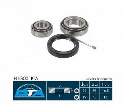 BTA h1g001bta -  Комплект подшипника ступицы колеса