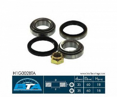 BTA h1g002bta -  Комплект подшипника ступицы колеса