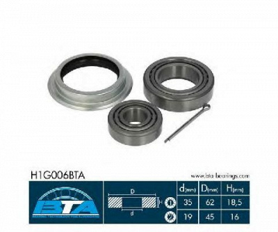 BTA h1g006bta -  Комплект подшипника ступицы колеса
