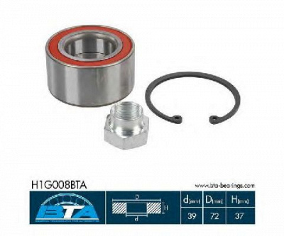 BTA h1g008bta -  Комплект подшипника ступицы колеса