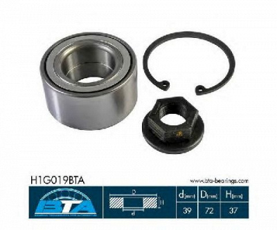 BTA h1g019bta -  Комплект подшипника ступицы колеса