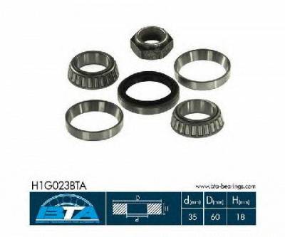 BTA h1g023bta -  Комплект подшипника ступицы колеса