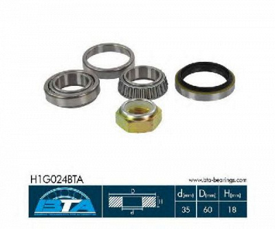 BTA h1g024bta -  Комплект подшипника ступицы колеса