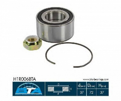 BTA h1r006bta -  Комплект подшипника ступицы колеса