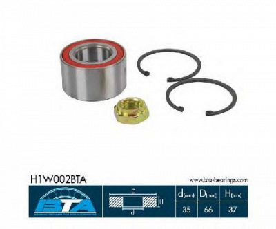 BTA h1w002bta -  Комплект подшипника ступицы колеса