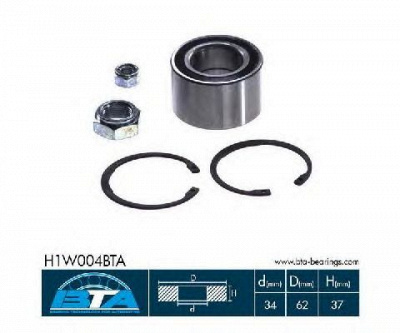 BTA h1w004bta -  Комплект подшипника ступицы колеса