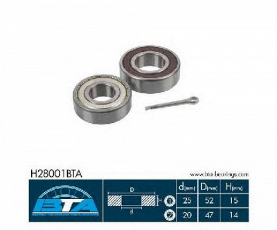 BTA h28001bta -  Комплект подшипника ступицы колеса