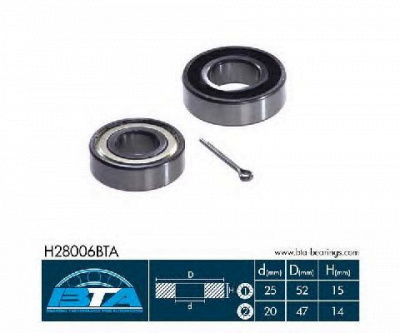 BTA h28006bta -  Комплект подшипника ступицы колеса