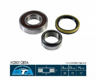 BTA h28012bta -  Комплект подшипника ступицы колеса