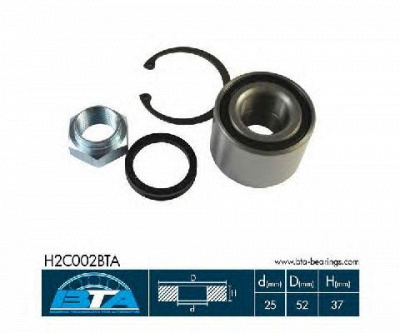 BTA h2c002bta -  Комплект подшипника ступицы колеса