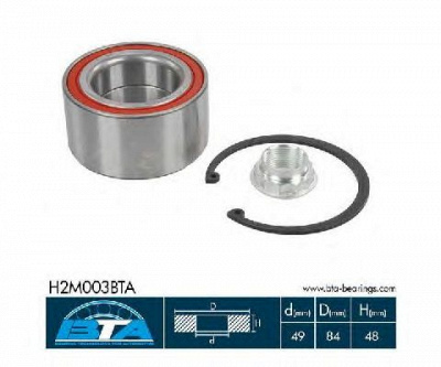 BTA h2m003bta -  Комплект подшипника ступицы колеса