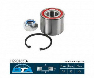 BTA h2r016bta -  Комплект подшипника ступицы колеса