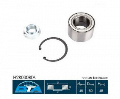 BTA h2r030bta -  Комплект подшипника ступицы колеса