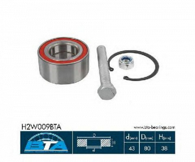BTA h2w009bta -  Комплект подшипника ступицы колеса