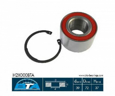 BTA h2x000bta -  Комплект подшипника ступицы колеса
