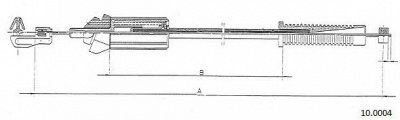 CABOR 100004 - Тросик газа
