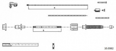 CABOR 100382 -  Тросик газа