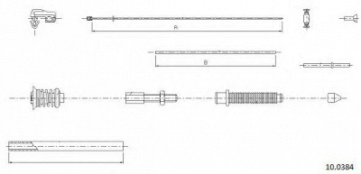 CABOR 100384 - Тросик газа