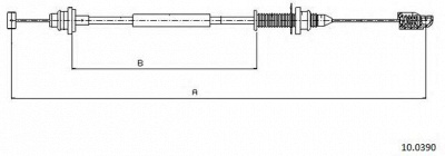 CABOR 100390 - Тросик газа