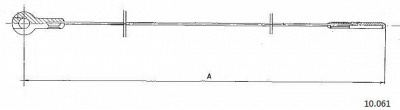 CABOR 10061 -  Тросик газа