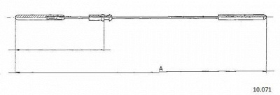 CABOR 10071 -  Тросик газа