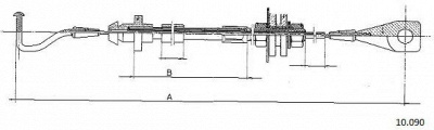 CABOR 10090 -  Тросик газа