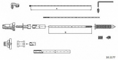 CABOR 101177 - Тросик газа