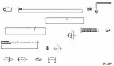 CABOR 101180 -  Тросик газа