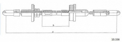 CABOR 10336 - Трос, управление сцеплением