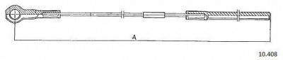 CABOR 10408 -  Трос, стояночная тормозная система