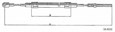 CABOR 104152 -  Трос, стояночная тормозная система