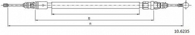 CABOR 106235 -  Трос, стояночная тормозная система